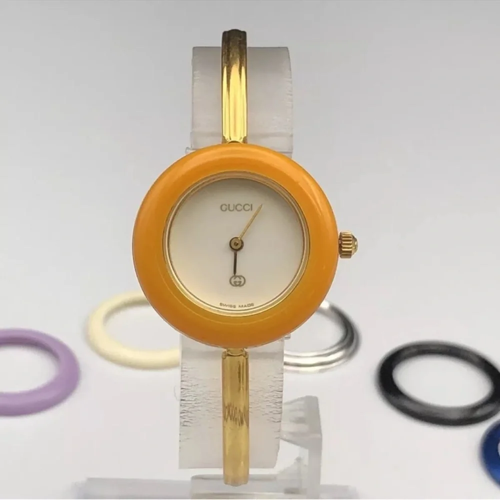 Gucci Luxury Watch 19k Gold Plated Statement Piece
